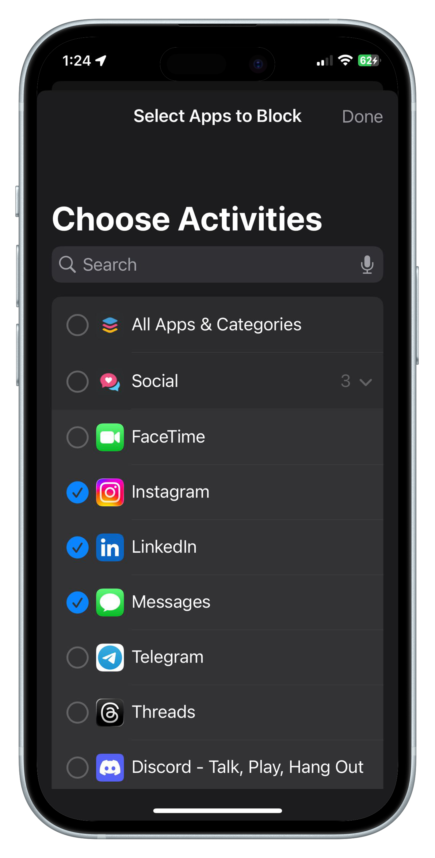 Step 2: Block distractions
